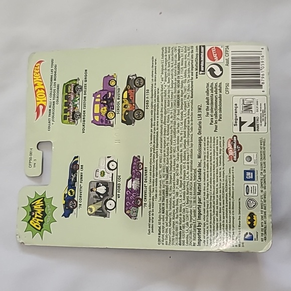 Hot Wheels Purple Batman Classic TV Series '70 Chevelle Delivery Riddler NWT - Picture 4 of 7